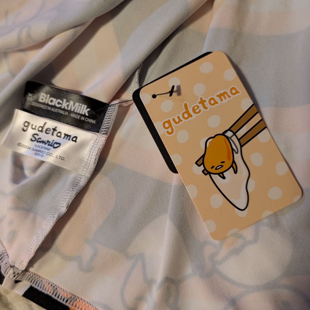 BlackMilk Gudetama Sanrio Lazy Egg NWT Dress XS Punk Goth Preppy Polo Collar - Picture 6 of 6